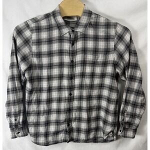 Outerknown Mens Large Plaid Long Sleeve Button Down Flannel Shirt
